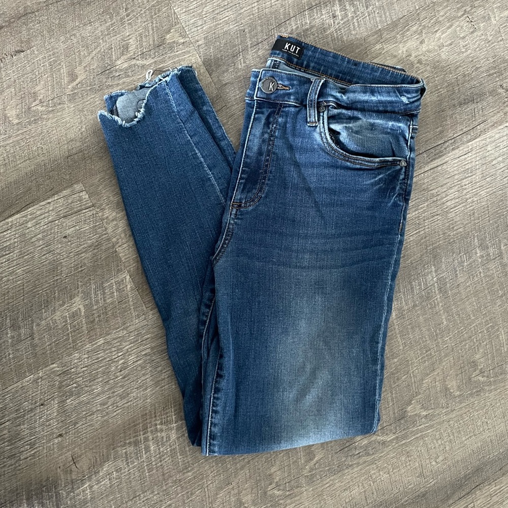 Kut Skinny High Rise Denim Jeans